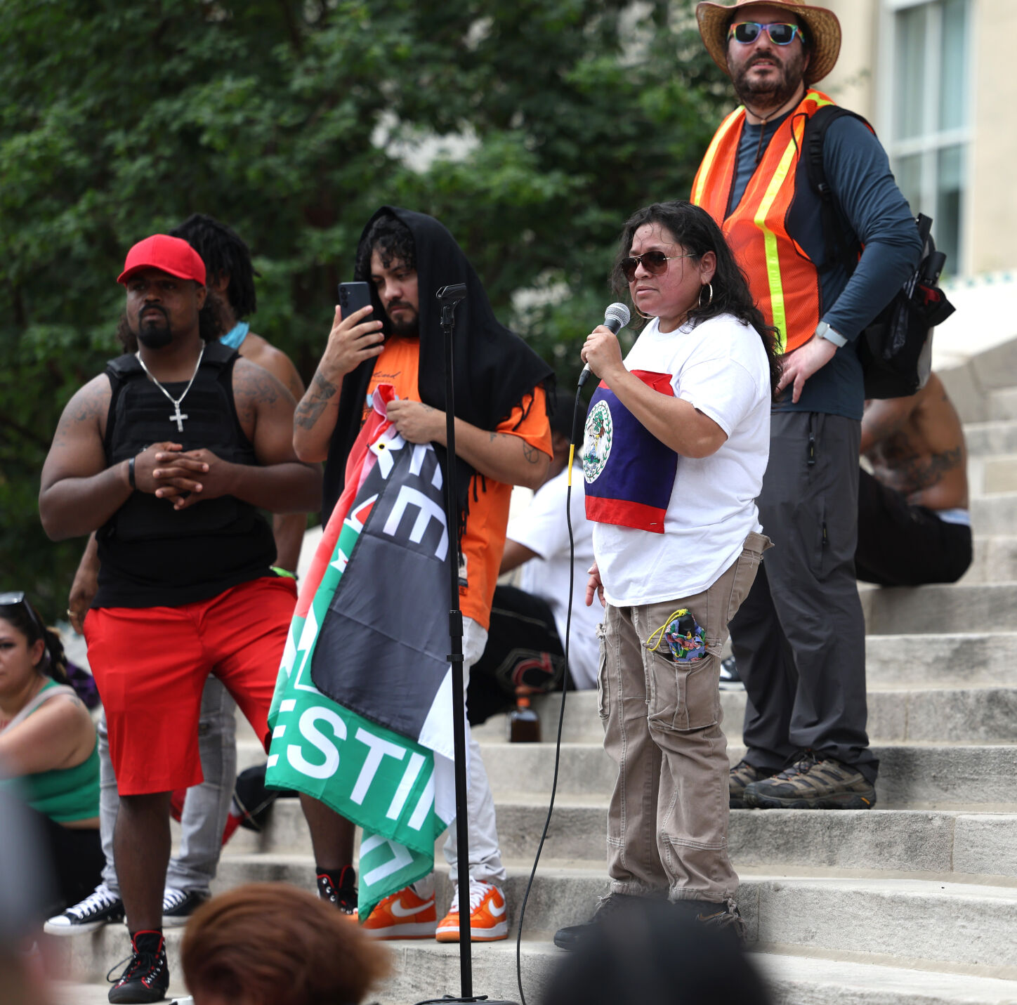 No Kings rally speakers.JPG